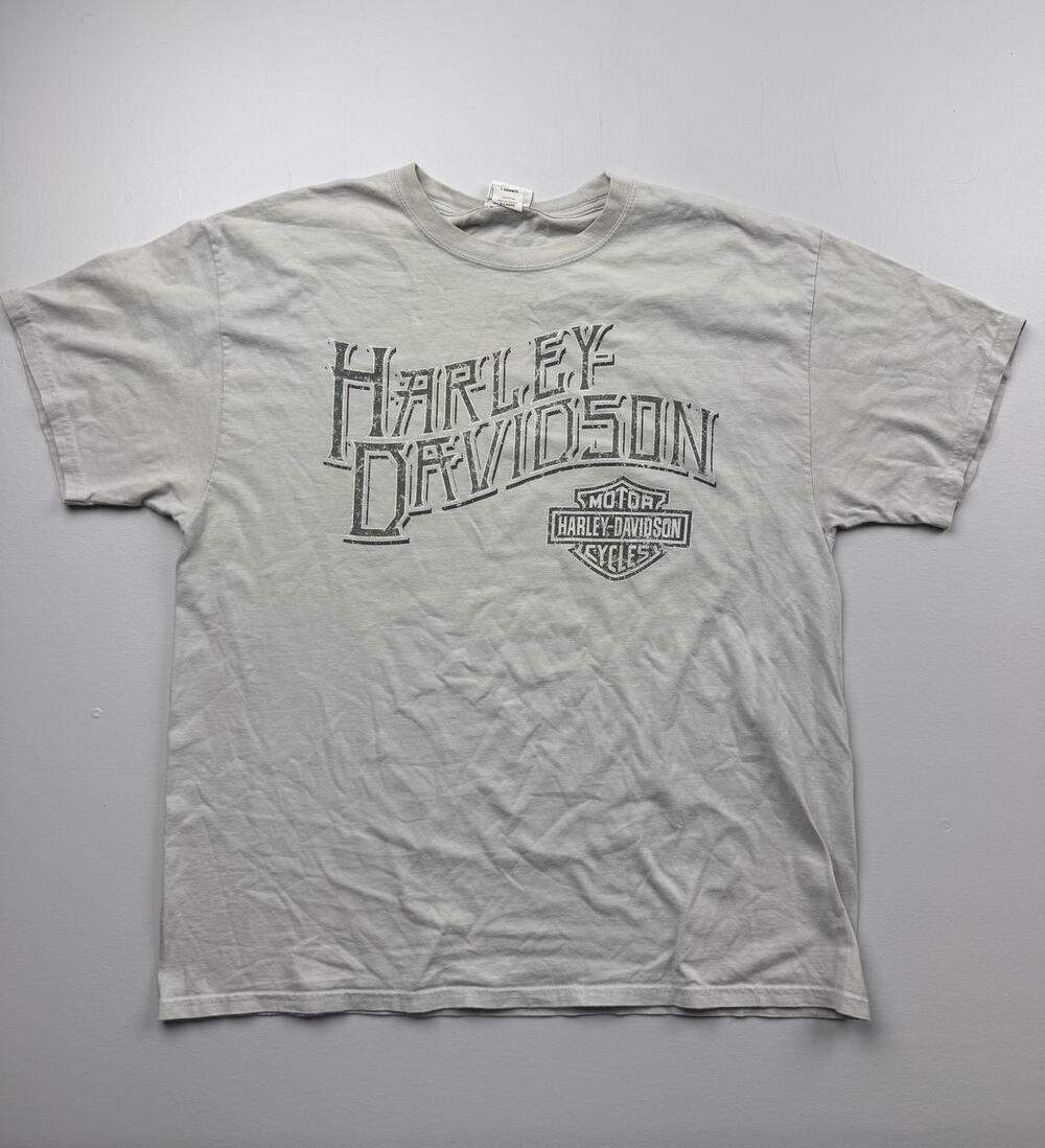 Harley-Davidson Shirt Mens XL Gray Fairbanks Alaska Graphic Tee Motorcycle